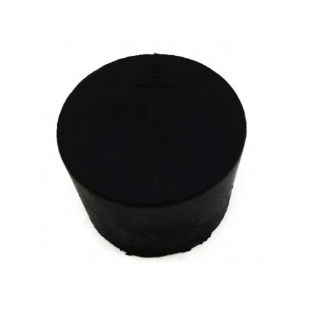 Prince Rubber & Plastic Laboratory Grade Rubber Stopper, Black SBR Rubber, Size No 8 1/2, 43 x 36 x 25mm, 10PK 259150-85